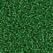 Miyuki seed beads 15/0 - Silverlined green 15-16